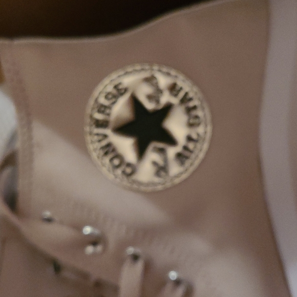 NEW Converse Allstar Chuck Taylor 6.5 Tan High Top Wedges - Picture 14 of 14